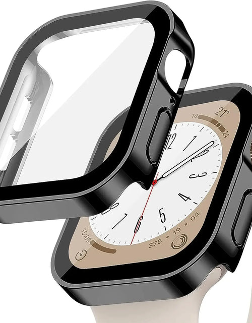 Load image into Gallery viewer, Tempered Glass+Cover for Apple Watch 11 10 9 8 7 46Mm 42Mm PC Bumper Screen Protector Case Iwatch Series 7 6 5 4 SE3 44 40 45Mm
