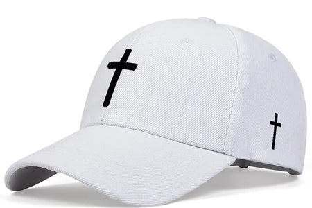 Unisex Cross Embroidery Snapback Baseball Caps Spring and Autumn Outdoor Adjustable Casual Hats Sunscreen Hat