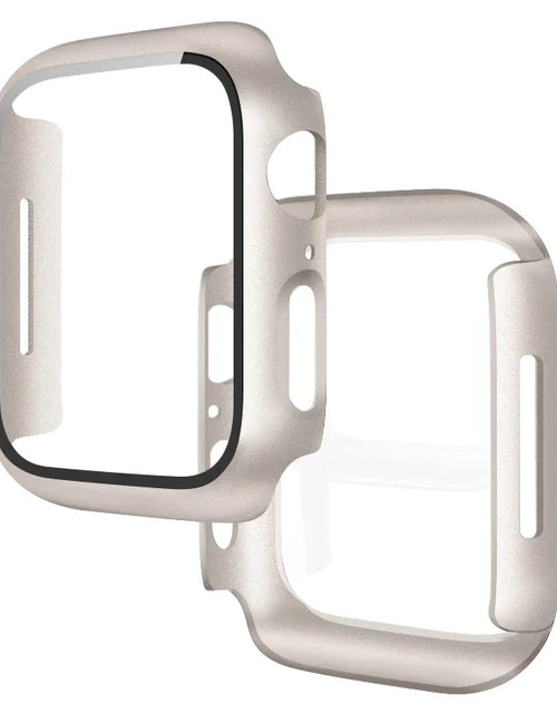 Load image into Gallery viewer, Tempered Glass+Cover for Apple Watch 11 10 9 8 7 46Mm 42Mm PC Bumper Screen Protector Case Iwatch Series 7 6 5 4 SE3 44 40 45Mm

