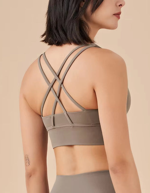 Load image into Gallery viewer, Nylon Top Women Bra Sexy Top Woman Breathable Underwear Women Fitness Yoga Sports Bra for Women Gym 30 Colors
