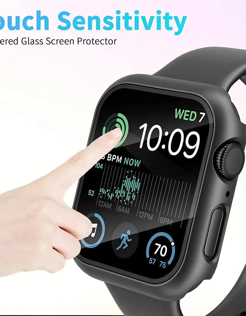 Load image into Gallery viewer, Tempered Glass+Cover for Apple Watch 11 10 9 8 7 46Mm 42Mm PC Bumper Screen Protector Case Iwatch Series 7 6 5 4 SE3 44 40 45Mm
