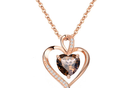 LAVUMO Heart Necklace for Women Sterling Silver 925 Jewelry Gift for Her