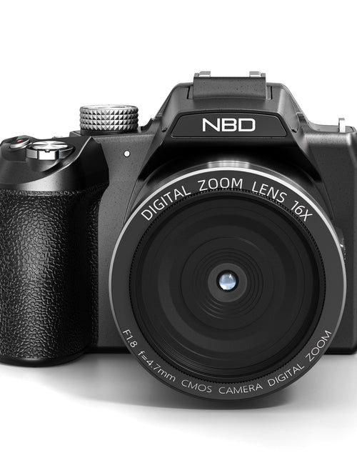Load image into Gallery viewer, Digital Camera for Photography,4K 64MP Video Camera with 16X Digital Zoom and 32GB SD Card Black
