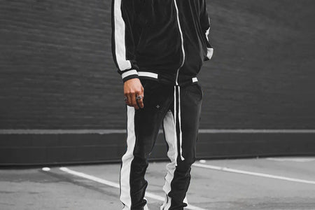 Velour Tracksuit Mens,2023 Men'S Velour Tracksuit 2 Pieces Winter Warm Full Zip up Jacket Sweatpants Fitness Sportswear Sweatsuit Jogger Sets