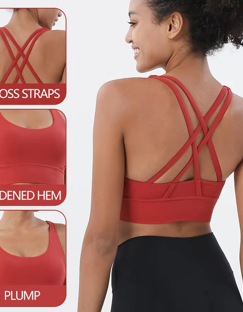 Load image into Gallery viewer, Nylon Top Women Bra Sexy Top Woman Breathable Underwear Women Fitness Yoga Sports Bra for Women Gym 30 Colors
