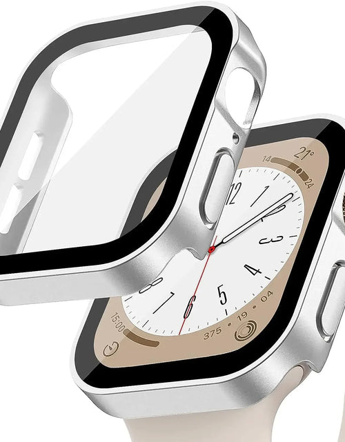 Load image into Gallery viewer, Tempered Glass+Cover for Apple Watch 11 10 9 8 7 46Mm 42Mm PC Bumper Screen Protector Case Iwatch Series 7 6 5 4 SE3 44 40 45Mm
