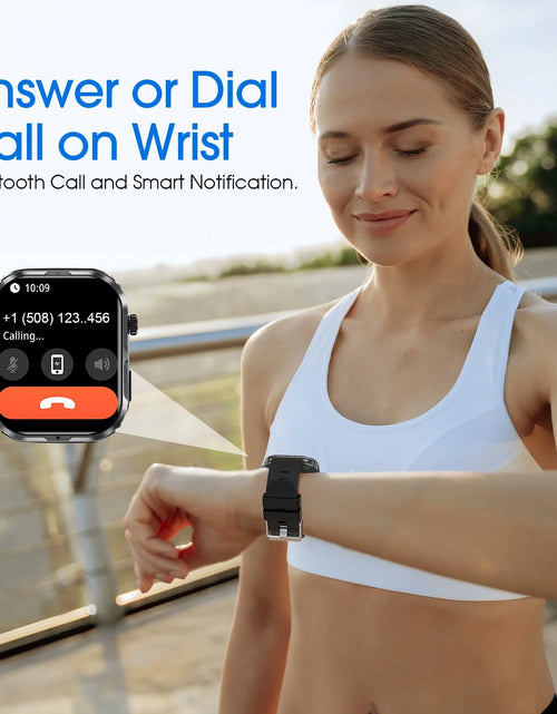 Load image into Gallery viewer, H5 Smart Watch with Bluetooth Call, IP68 Waterproof Fitness Tracker for Women and Men, Black
