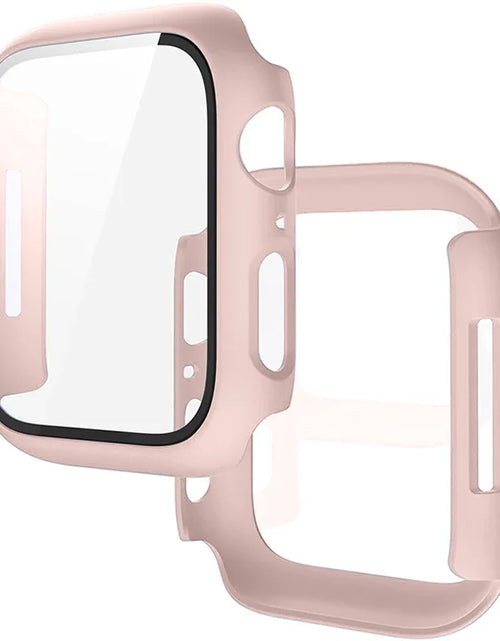 Load image into Gallery viewer, Tempered Glass+Cover for Apple Watch 11 10 9 8 7 46Mm 42Mm PC Bumper Screen Protector Case Iwatch Series 7 6 5 4 SE3 44 40 45Mm
