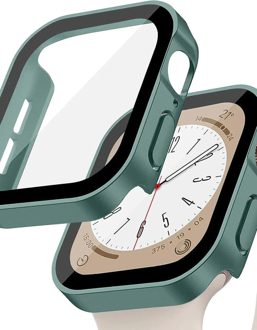 Load image into Gallery viewer, Tempered Glass+Cover for Apple Watch 11 10 9 8 7 46Mm 42Mm PC Bumper Screen Protector Case Iwatch Series 7 6 5 4 SE3 44 40 45Mm
