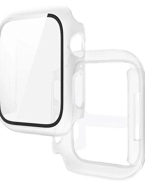 Load image into Gallery viewer, Tempered Glass+Cover for Apple Watch 11 10 9 8 7 46Mm 42Mm PC Bumper Screen Protector Case Iwatch Series 7 6 5 4 SE3 44 40 45Mm
