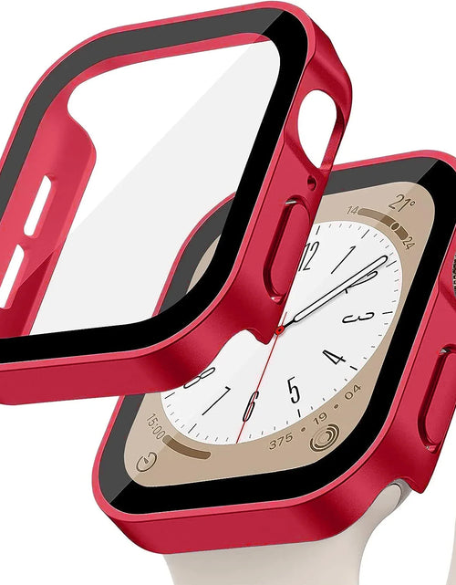 Load image into Gallery viewer, Tempered Glass+Cover for Apple Watch 11 10 9 8 7 46Mm 42Mm PC Bumper Screen Protector Case Iwatch Series 7 6 5 4 SE3 44 40 45Mm
