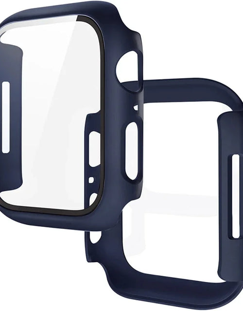 Load image into Gallery viewer, Tempered Glass+Cover for Apple Watch 11 10 9 8 7 46Mm 42Mm PC Bumper Screen Protector Case Iwatch Series 7 6 5 4 SE3 44 40 45Mm
