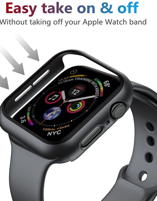 Load image into Gallery viewer, Tempered Glass+Cover for Apple Watch 11 10 9 8 7 46Mm 42Mm PC Bumper Screen Protector Case Iwatch Series 7 6 5 4 SE3 44 40 45Mm
