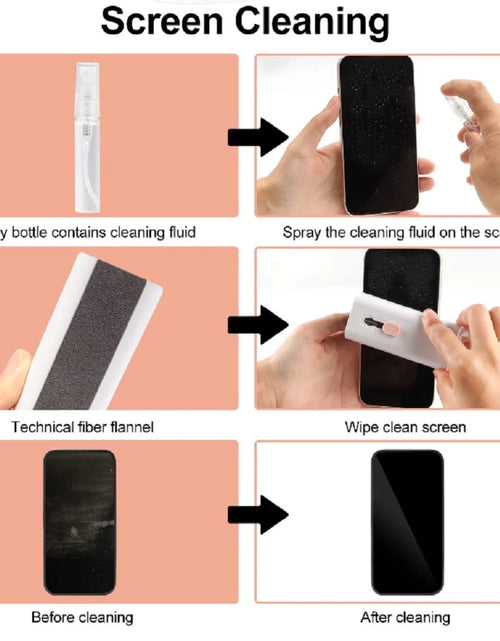 Load image into Gallery viewer, 7-In-1 Multi-Device Cleaning Kit – Versatile Dust Brush for Keyboards, Screens &amp; Earphones for Computers, Tablets &amp; Bluetooth Devices
