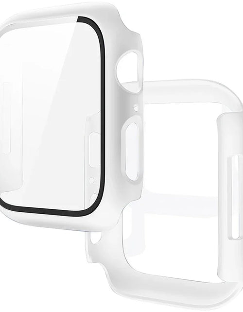 Load image into Gallery viewer, Tempered Glass+Cover for Apple Watch 11 10 9 8 7 46Mm 42Mm PC Bumper Screen Protector Case Iwatch Series 7 6 5 4 SE3 44 40 45Mm
