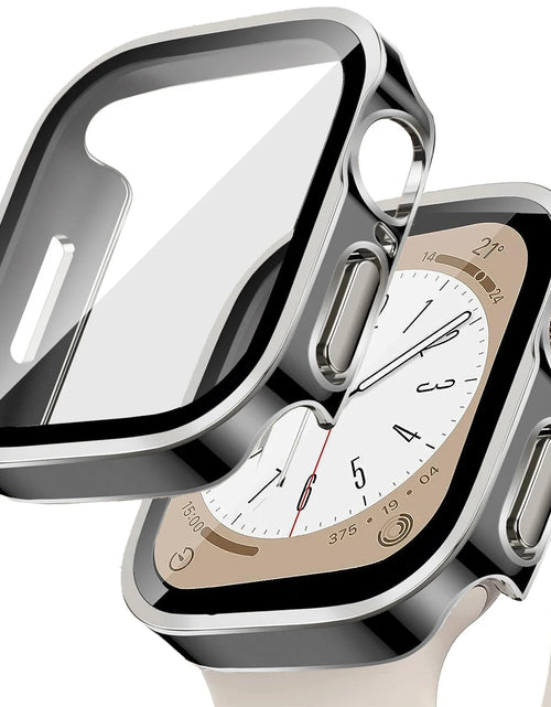 Load image into Gallery viewer, Tempered Glass+Cover for Apple Watch 11 10 9 8 7 46Mm 42Mm PC Bumper Screen Protector Case Iwatch Series 7 6 5 4 SE3 44 40 45Mm
