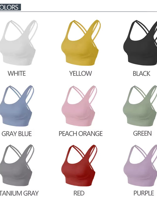 Load image into Gallery viewer, Nylon Top Women Bra Sexy Top Woman Breathable Underwear Women Fitness Yoga Sports Bra for Women Gym 30 Colors
