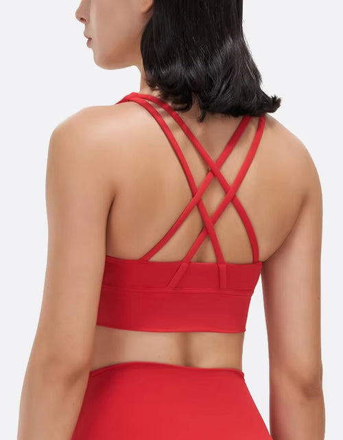 Load image into Gallery viewer, Nylon Top Women Bra Sexy Top Woman Breathable Underwear Women Fitness Yoga Sports Bra for Women Gym 30 Colors
