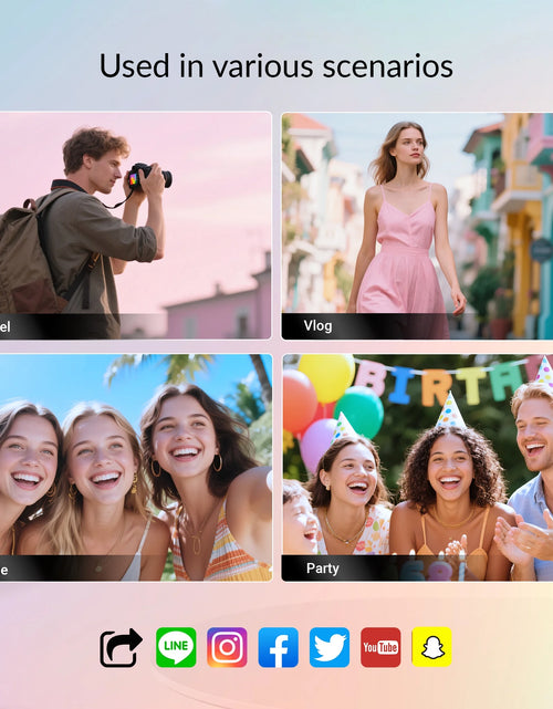 Load image into Gallery viewer, Digital Camera for Photography,4K 64MP Video Camera with 16X Digital Zoom and 32GB SD Card Black
