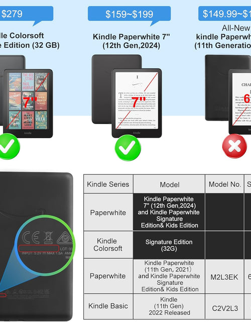 Load image into Gallery viewer, Kindle Paperwhite Case with Stand - Premium PU Leather Cover with Auto Sleep/Wake, Card Slot, and Hand Strap - Compatible with Kindle Paperwhite 11Th Gen 6.8" and Signature Edition 2021
