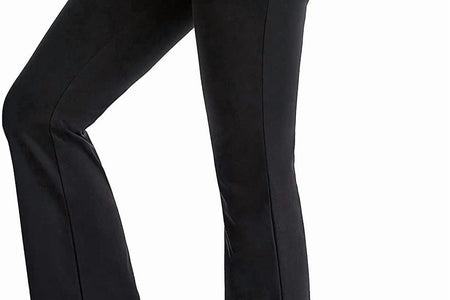 Flare Leggings for Women, Bootcut Yoga Pants with Pockets, Tummy Control Workout Pants Non-See-Through