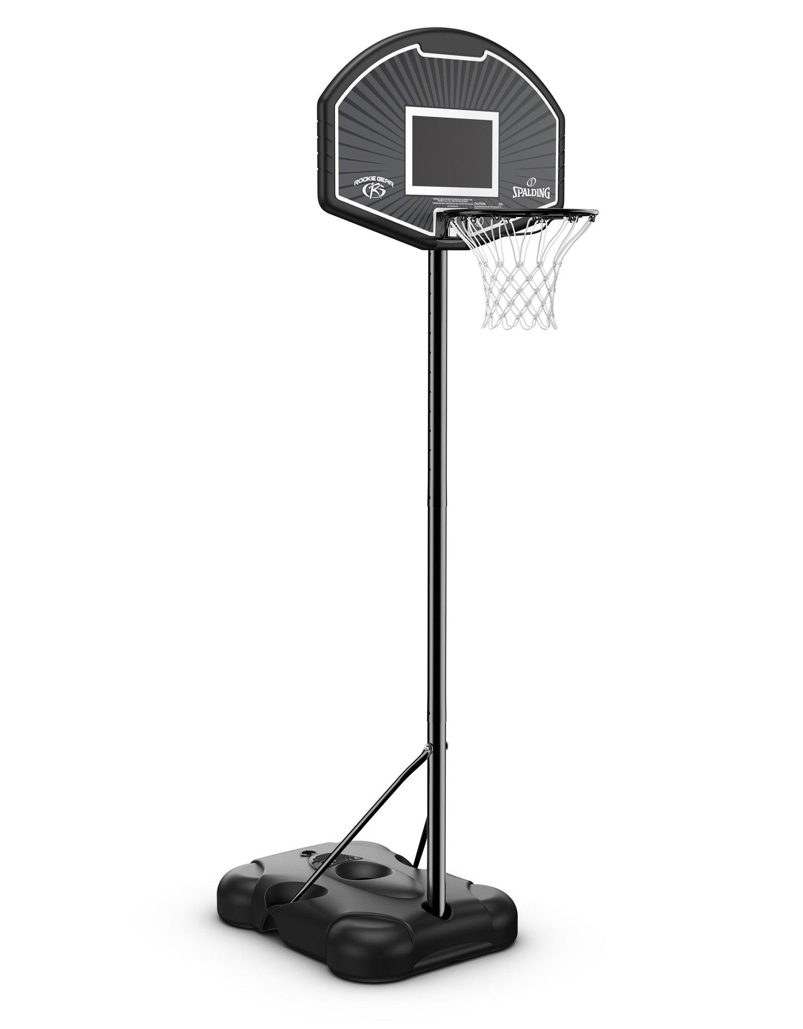32-Inch Portable Basketball Hoop with Eco-Composite Backboard & Telescoping Height Adjustment-Outdoor Play