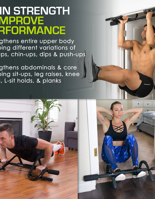 Load image into Gallery viewer, Multi-Grip Chin-Up/Pull-Up Bar, Heavy Duty Doorway Trainer

