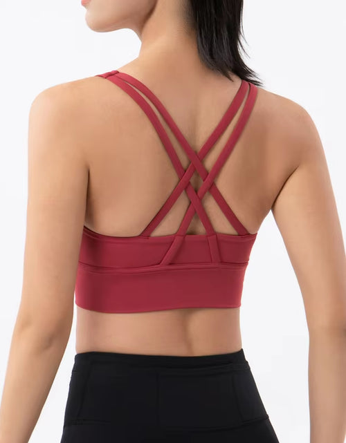 Load image into Gallery viewer, Nylon Top Women Bra Sexy Top Woman Breathable Underwear Women Fitness Yoga Sports Bra for Women Gym 30 Colors

