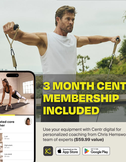 Load image into Gallery viewer, by Chris Hemsworth Push up Handles, Push up Bars + 3-Month Membership
