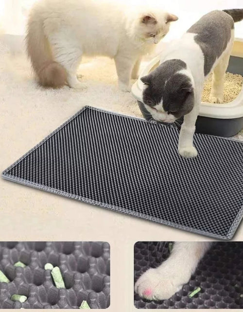 Load image into Gallery viewer, Cat Litter Trapping Mat, Waterproof Honeycomb Sifting Extra Easy Clean
