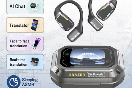 [AI Earphone]Translator  XP6 Bluetooth Earphones Sleep ASMR Headset DIY Equalizer APP AI Wireless Headphones Office Travel