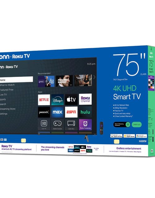 Load image into Gallery viewer, 75” Class 4K UHD Roku Smart Television, 100044717
