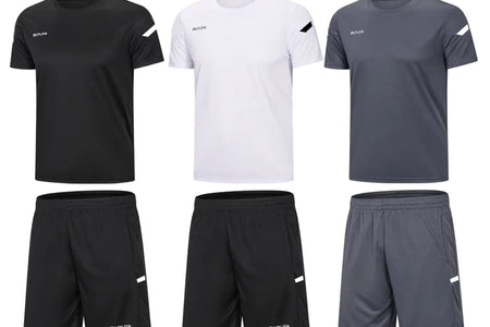 3Pack Men'S Workout Set Gym Clothes Active Shorts Shirt Set for Running Basketball Football and Daily Life,Size S-3XL