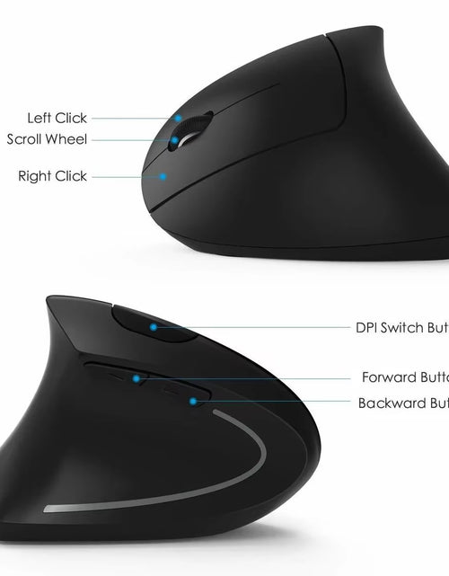 Load image into Gallery viewer, Ergonomic Vertical Mouse 2.4G Wireless Right Left Hand Computer Gaming Mice 6D USB Optical Mouse Gamer Mause for Laptop PC
