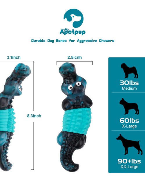 Load image into Gallery viewer, Dog Toys for Aggressive Chewers,Indestructible Dog Toys,Durable/Tough Dog Chewing Toys for Large Breed,Blue
