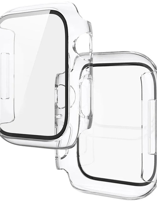 Load image into Gallery viewer, Tempered Glass+Cover for Apple Watch 11 10 9 8 7 46Mm 42Mm PC Bumper Screen Protector Case Iwatch Series 7 6 5 4 SE3 44 40 45Mm
