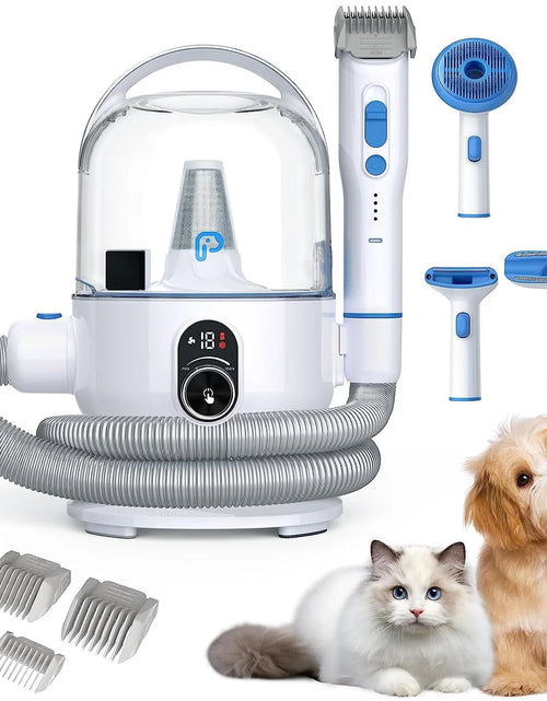 Load image into Gallery viewer, Pet Grooming Vacuum Kit, 5 In-1 Pet Grooming Vacuum Suction 99% Pet Hair for Dogs Cats, 3L Large Capacity Dust Cup, Quiet Pet Vacuum Groomer for Shedding Pet Hair, Home Cleaning
