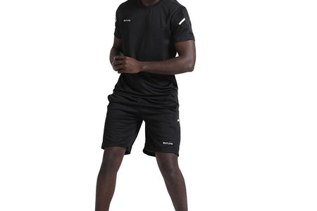 3Pack Men'S Workout Set Gym Clothes Active Shorts Shirt Set for Running Basketball Football and Daily Life,Size S-3XL