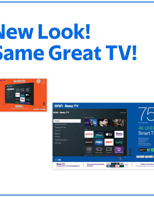 Load image into Gallery viewer, 75” Class 4K UHD Roku Smart Television, 100044717
