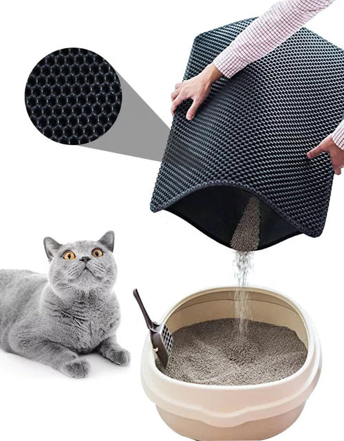 Load image into Gallery viewer, Cat Litter Trapping Mat, Waterproof Honeycomb Sifting Extra Easy Clean
